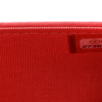 Chanel Lambskin Chevron Quilted Boy Wallet On Chain WOC Pink 8 of 13