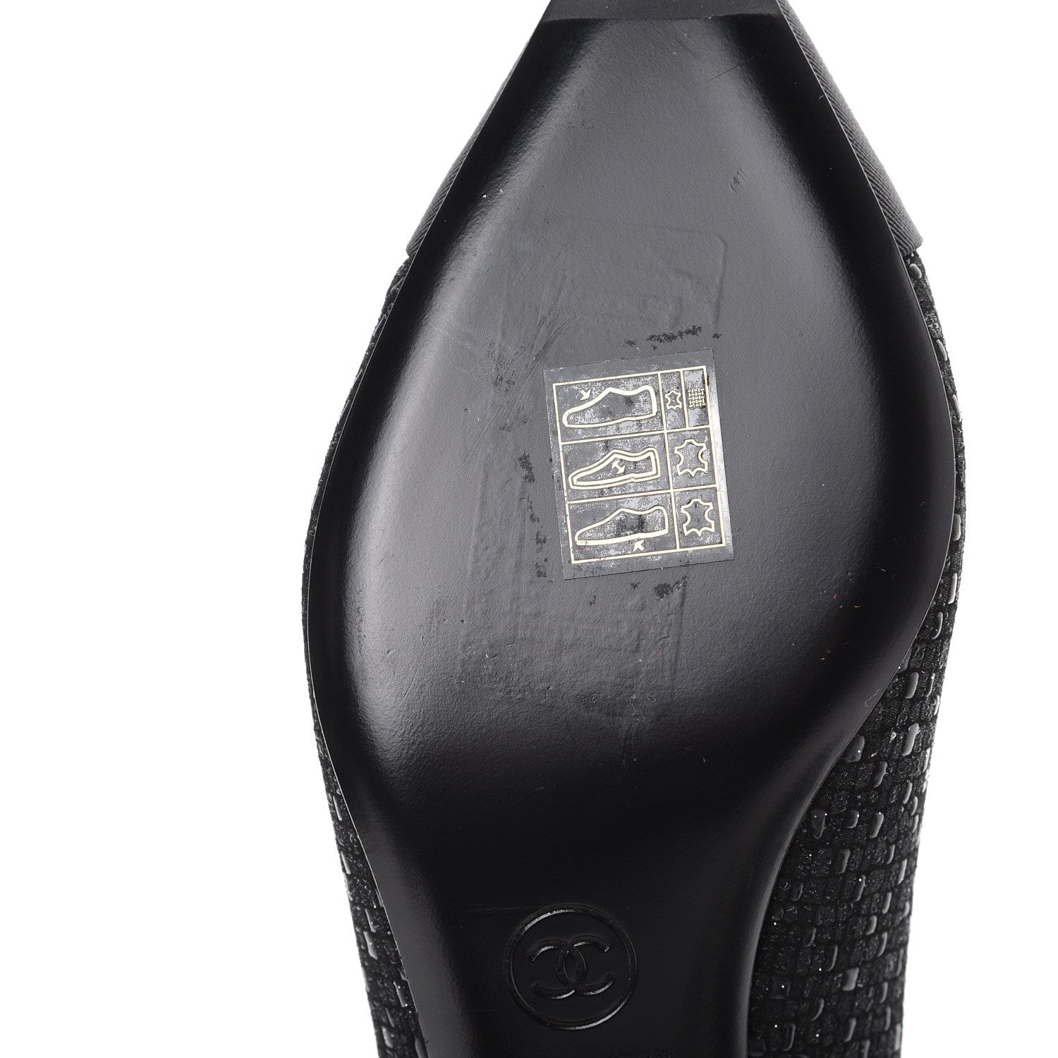 Chanel Tweed Grosgrain Cap Toe Gabrielle Pumps 35.5 Black 8 of 9