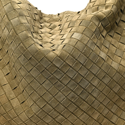 Bottega Veneta Suede Intrecciato Large Hop Mud 8 of 10