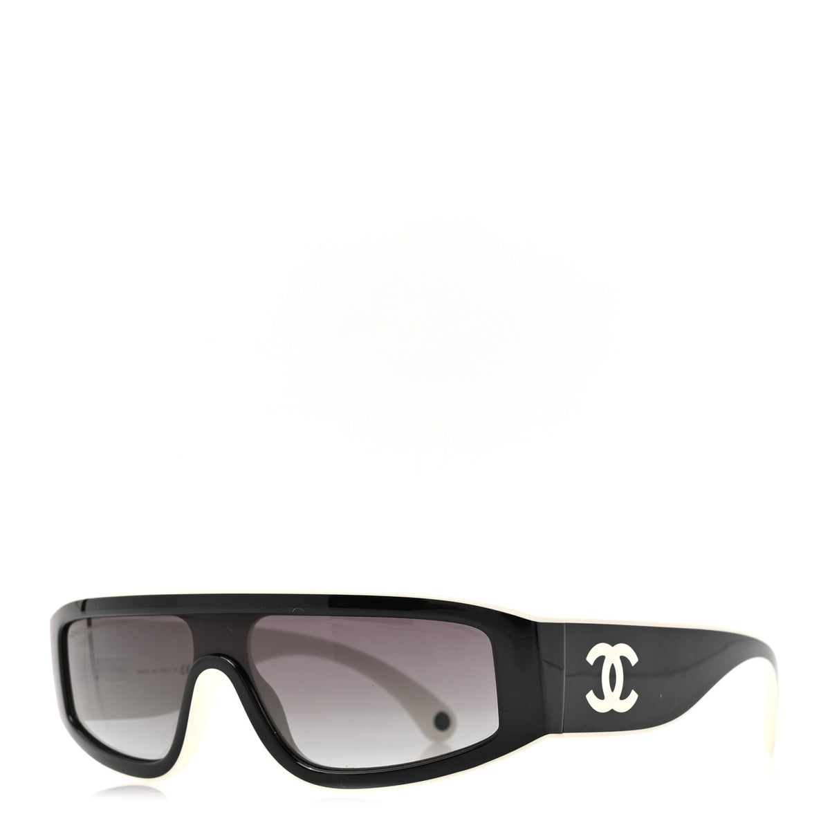 Chanel Acetate Cat Eye Sunglasses 6057 Black White 1 of 8