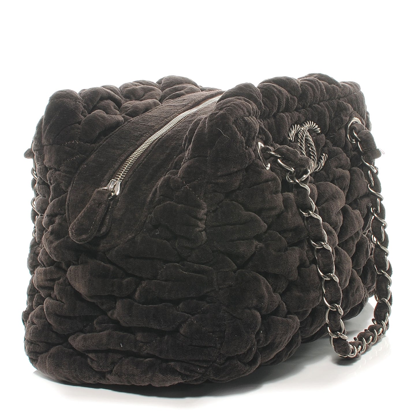 Velour Bubble Quilt Moscow Bowler Brown