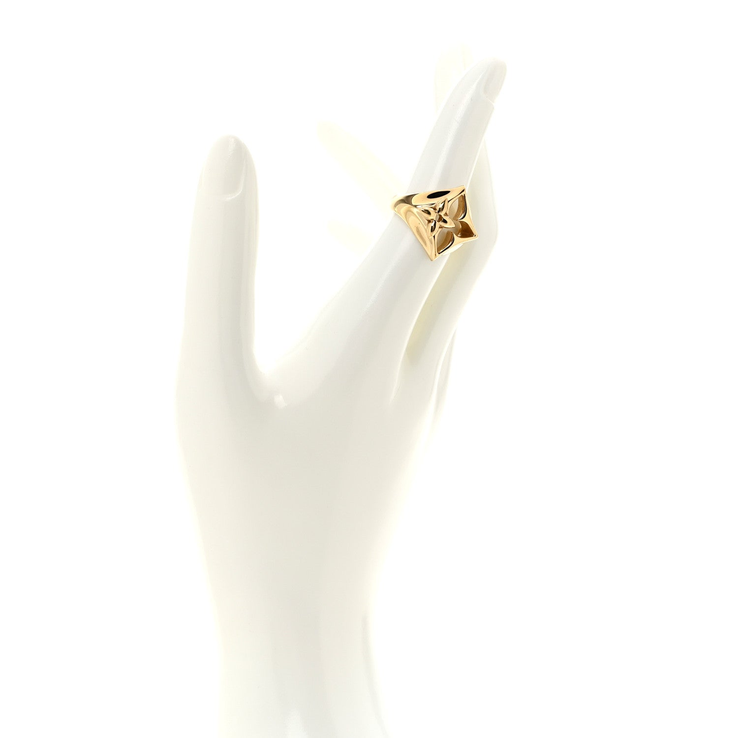 Louis Vuitton LV Flowergram Ring 63/10.25 Gold 2 of 6