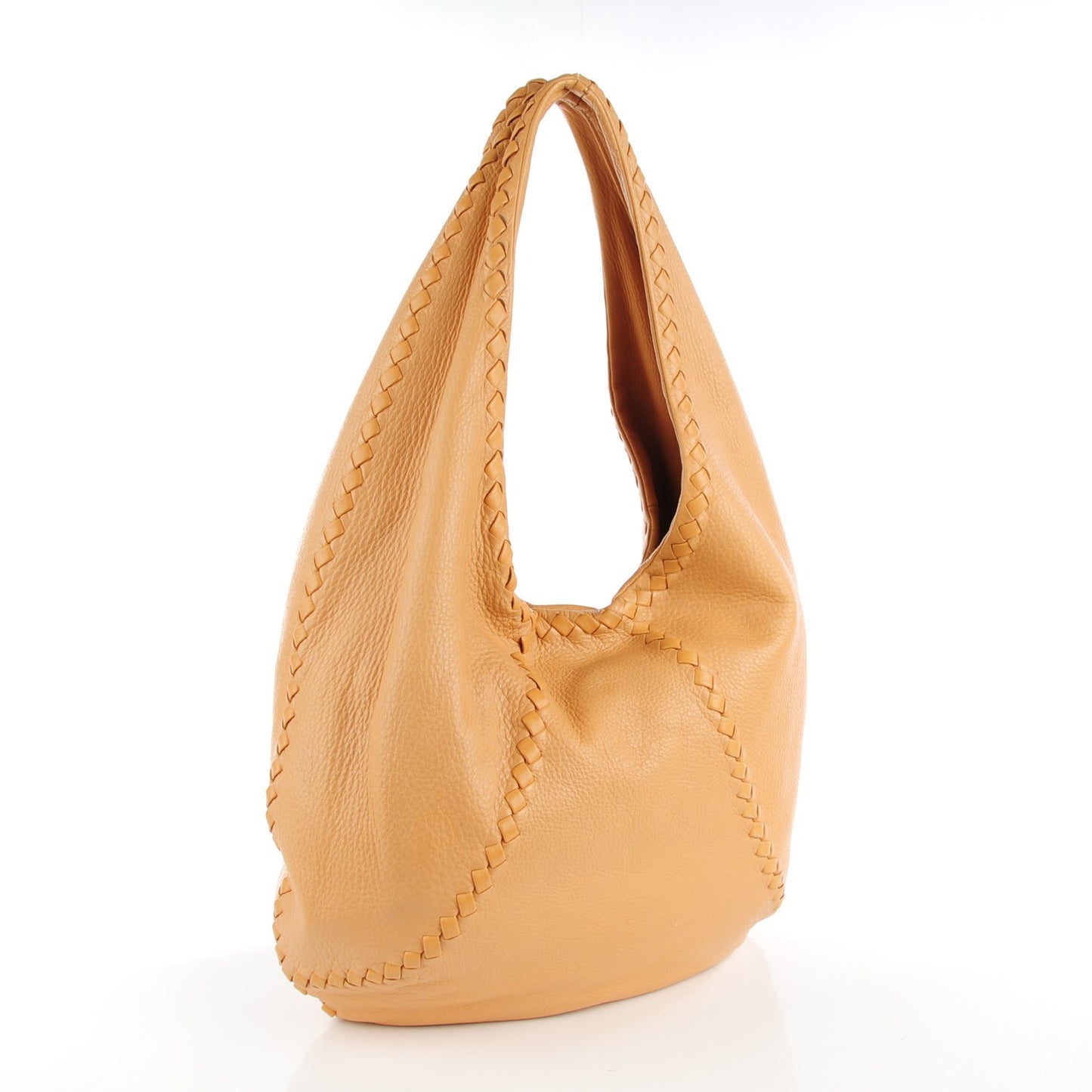 Cervo Deerskin Large Hobo Carmel