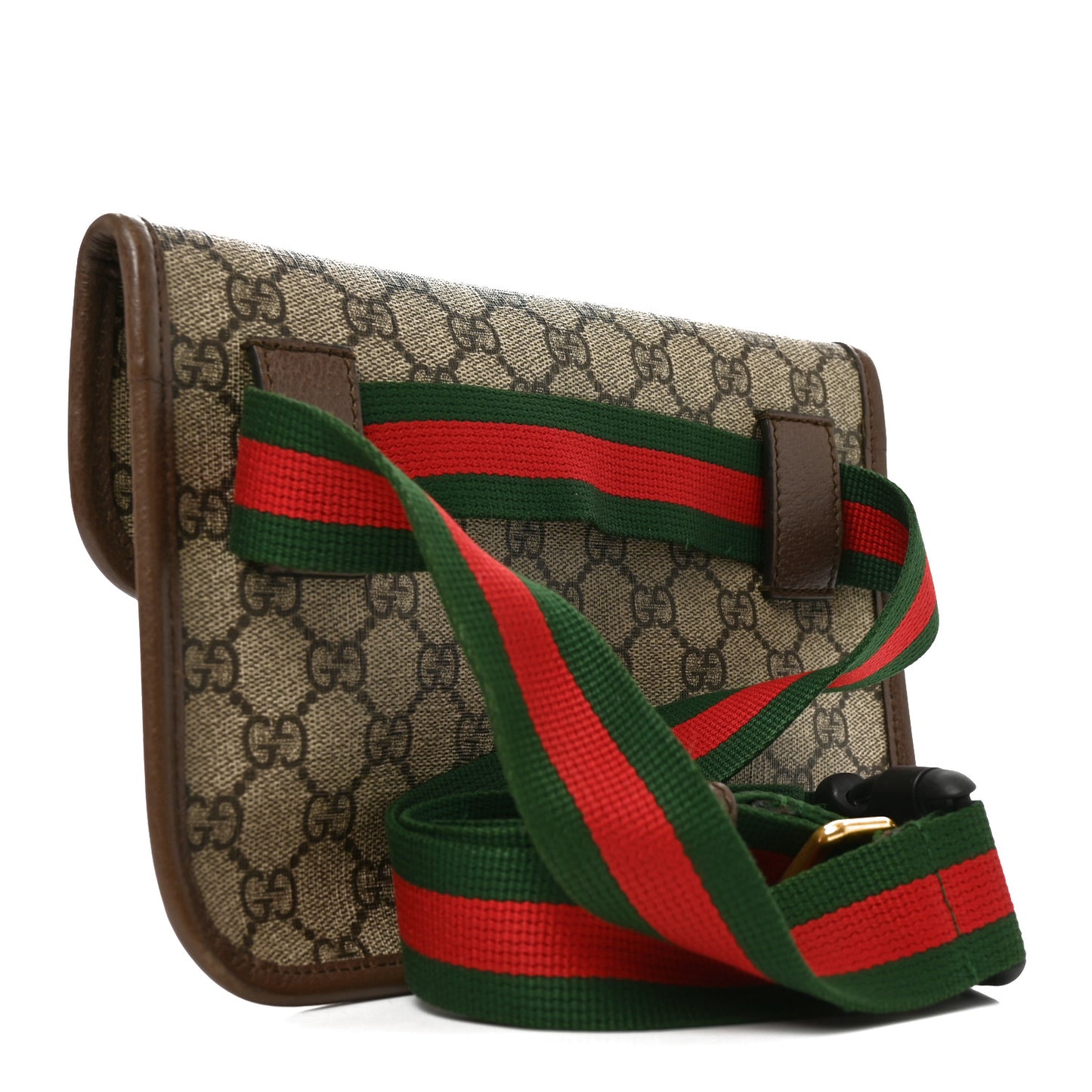 GG Supreme Monogram Neo Vintage Web Belt Bag Brown