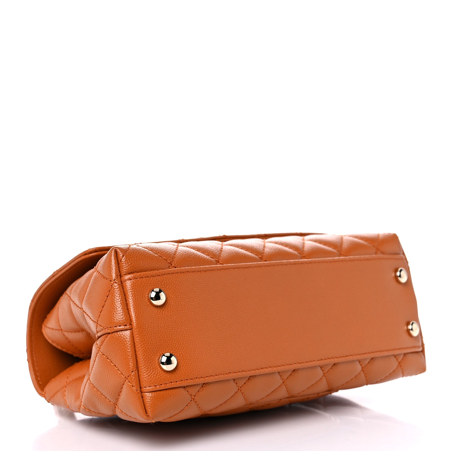 Chanel Caviar Quilted Mini Coco Handle Flap Light Brown 3 of 11