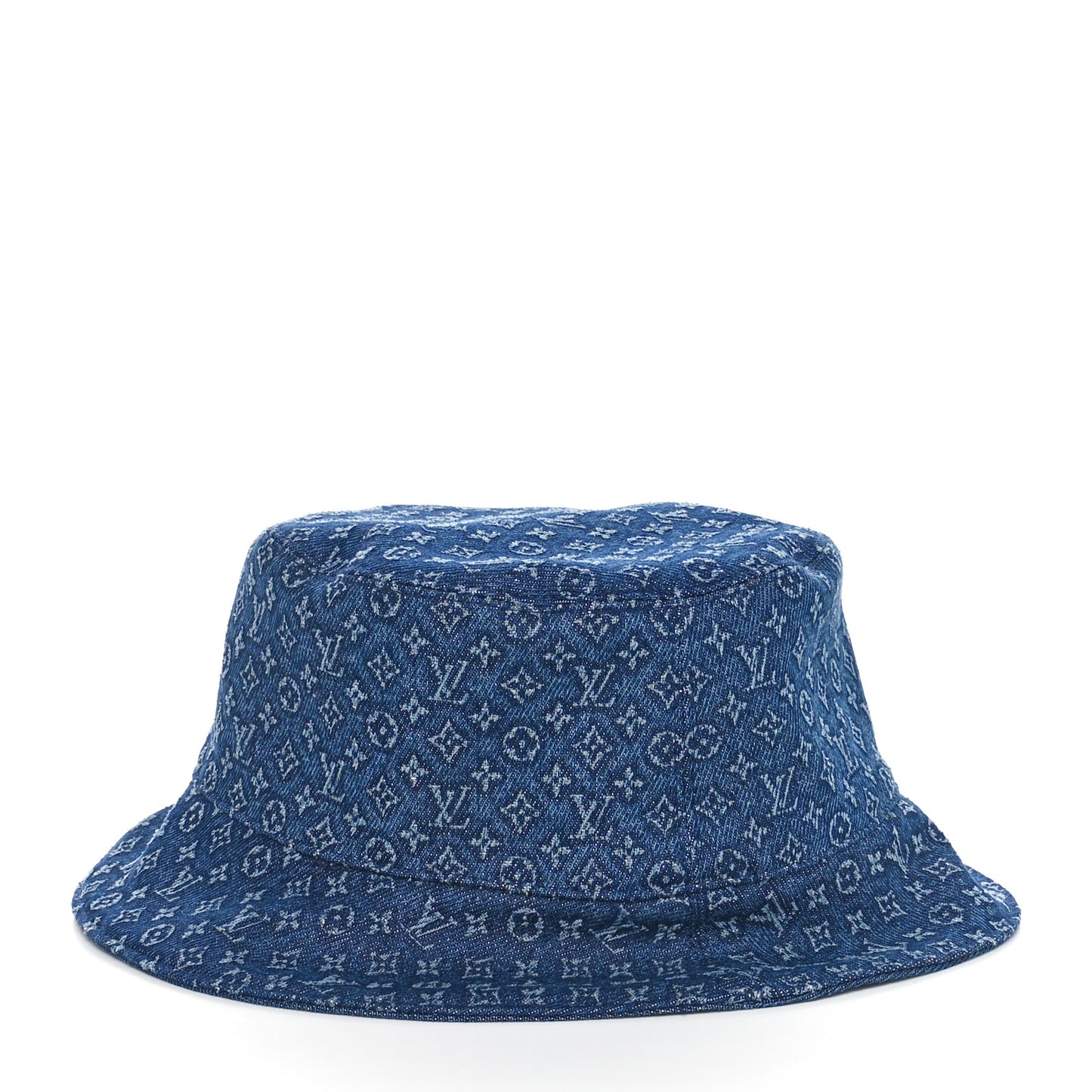 Monogram Denim Reversible Everyday Bucket Hat M Blue