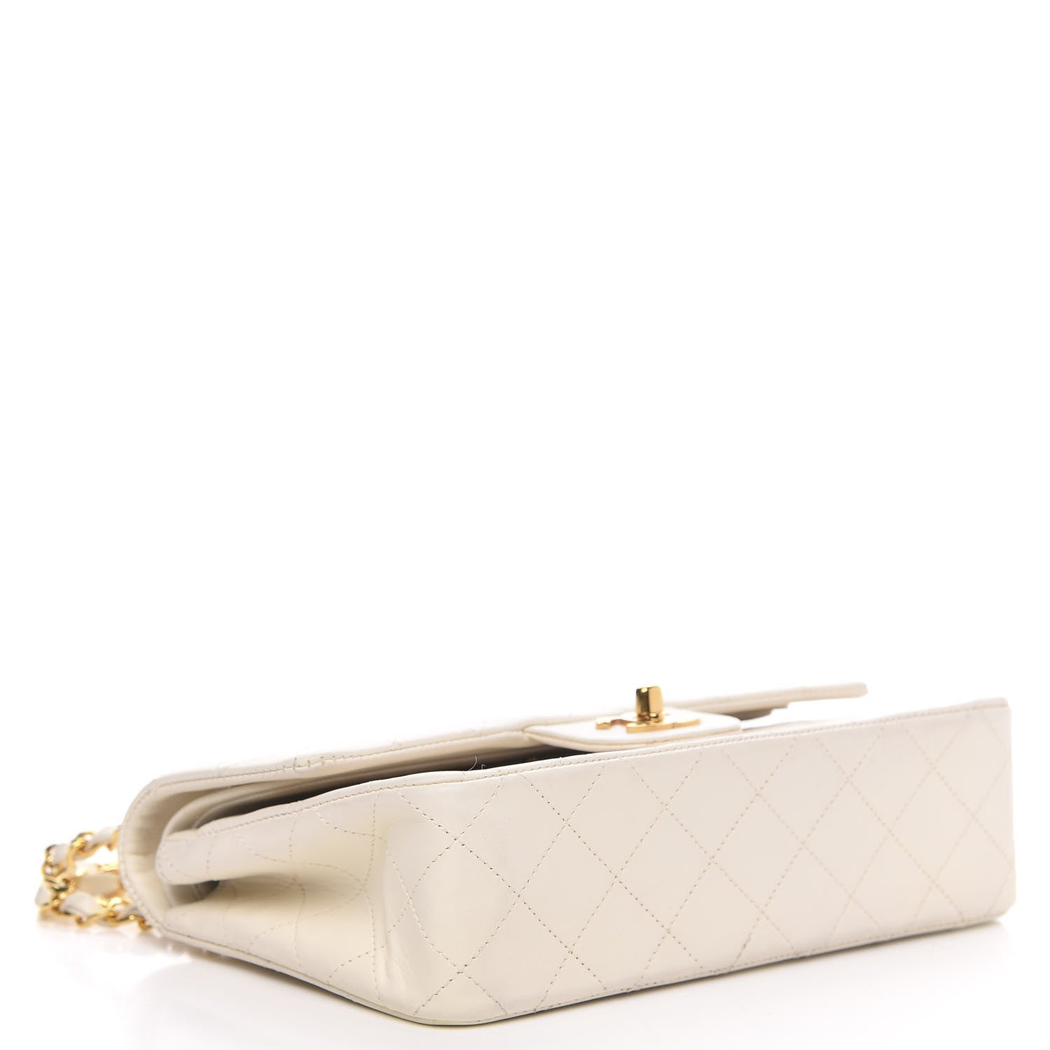 Chanel Lambskin Quilted Small Double Flap White 4 of 15