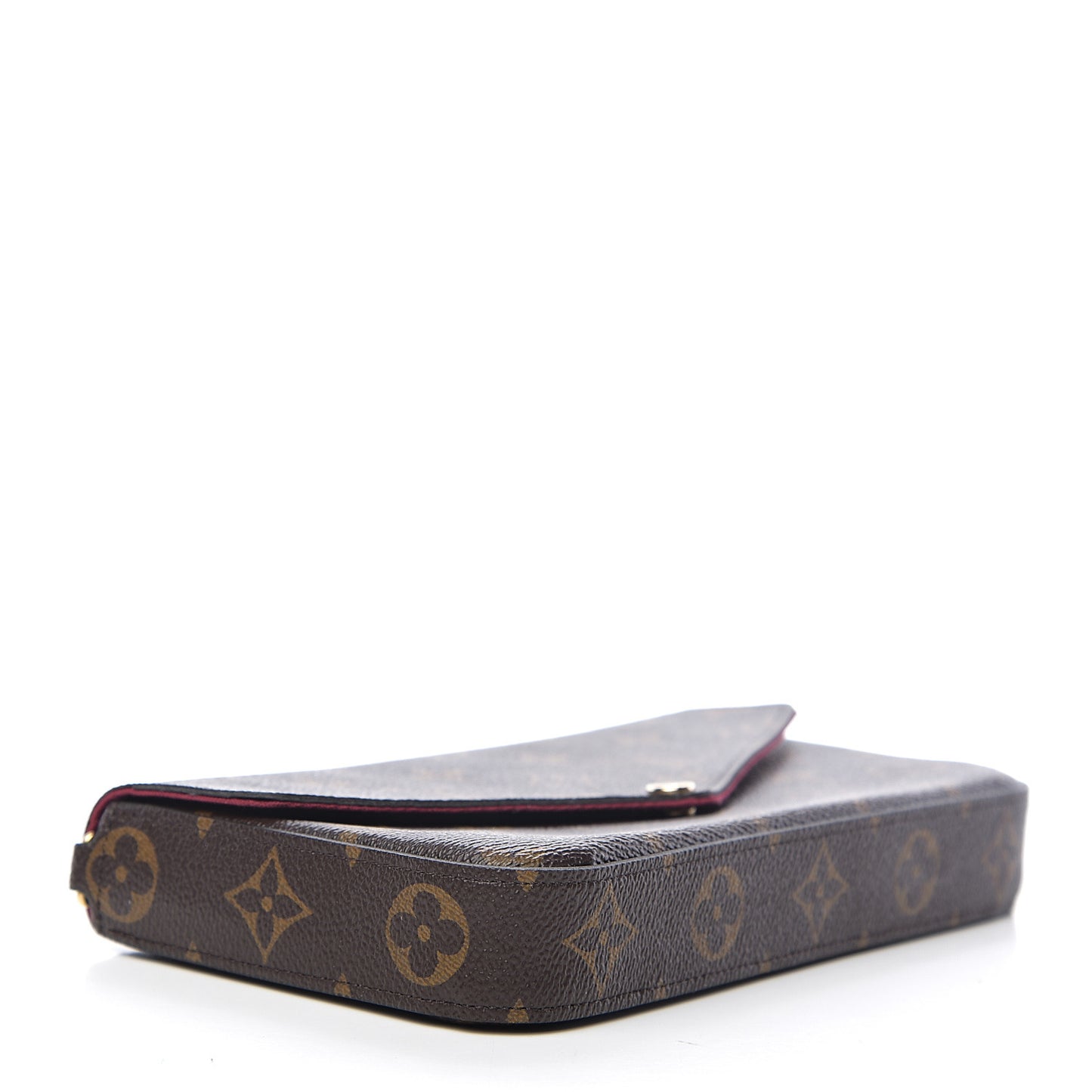 Monogram Pochette Felicie Chain Wallet Fuchsia