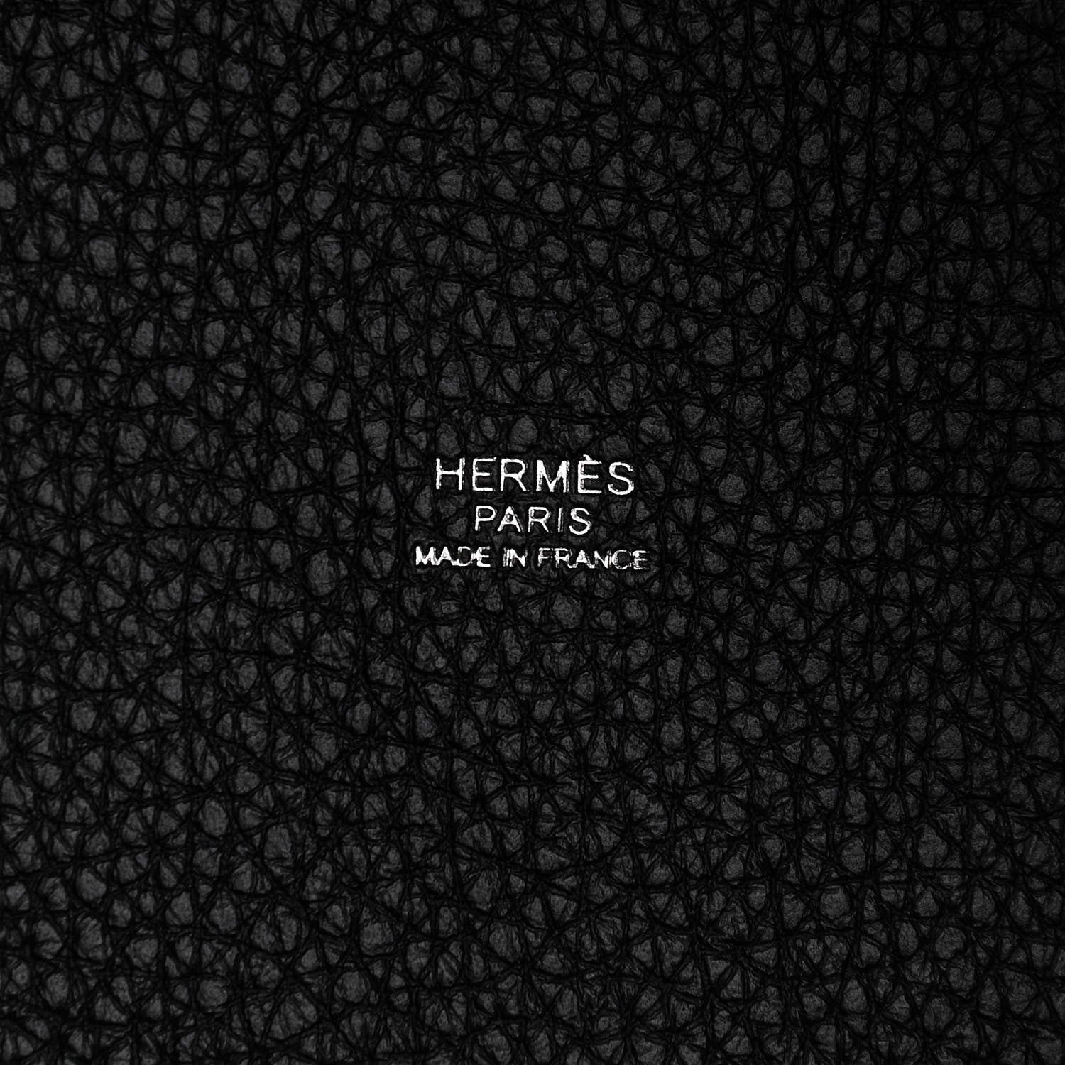 Hermes Taurillon Clemence Picotin Lock 22 MM Black 6 of 10
