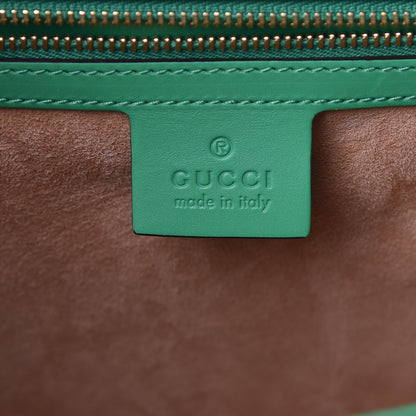 Gucci Vitello Fontanella Web Medium Sylvie Top Handle Bag Synthetic Green Garden 6 of 12