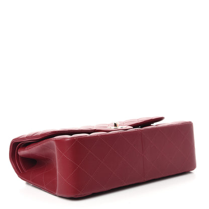 Chanel Lambskin Quilted Jumbo Double Flap Burgundy 4 of 11
