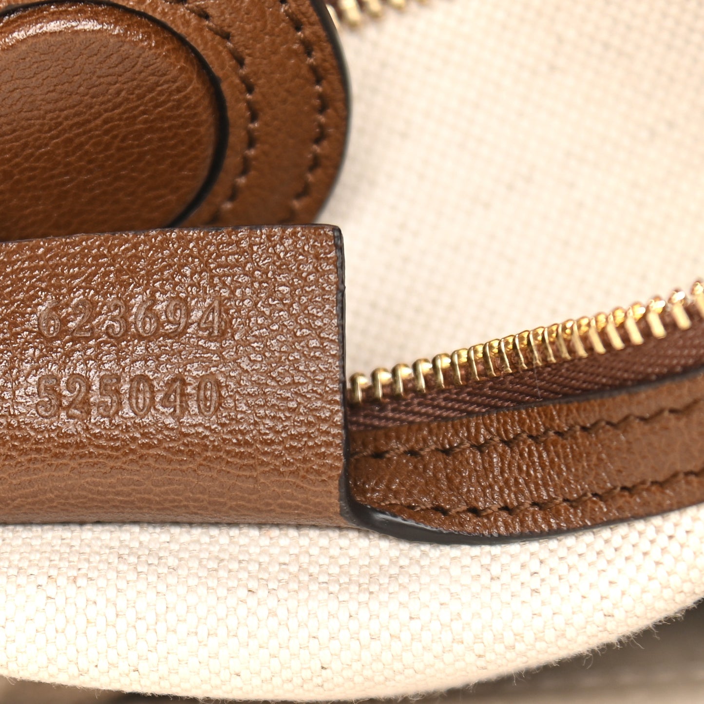 Monogram Horsebit 1955 Tote Bag Beige Brown Sugar