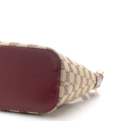 Gucci Monogram Classic Ring Hobo Burgundy 10 of 11