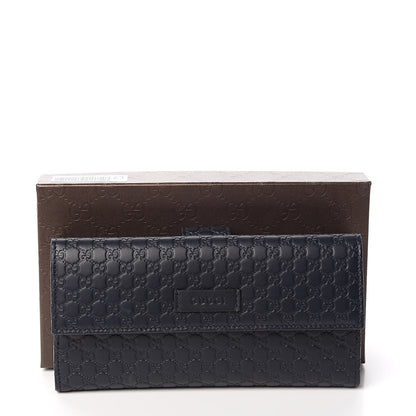 Gucci Microguccissima Continental Flap Wallet Navy 9 of 9