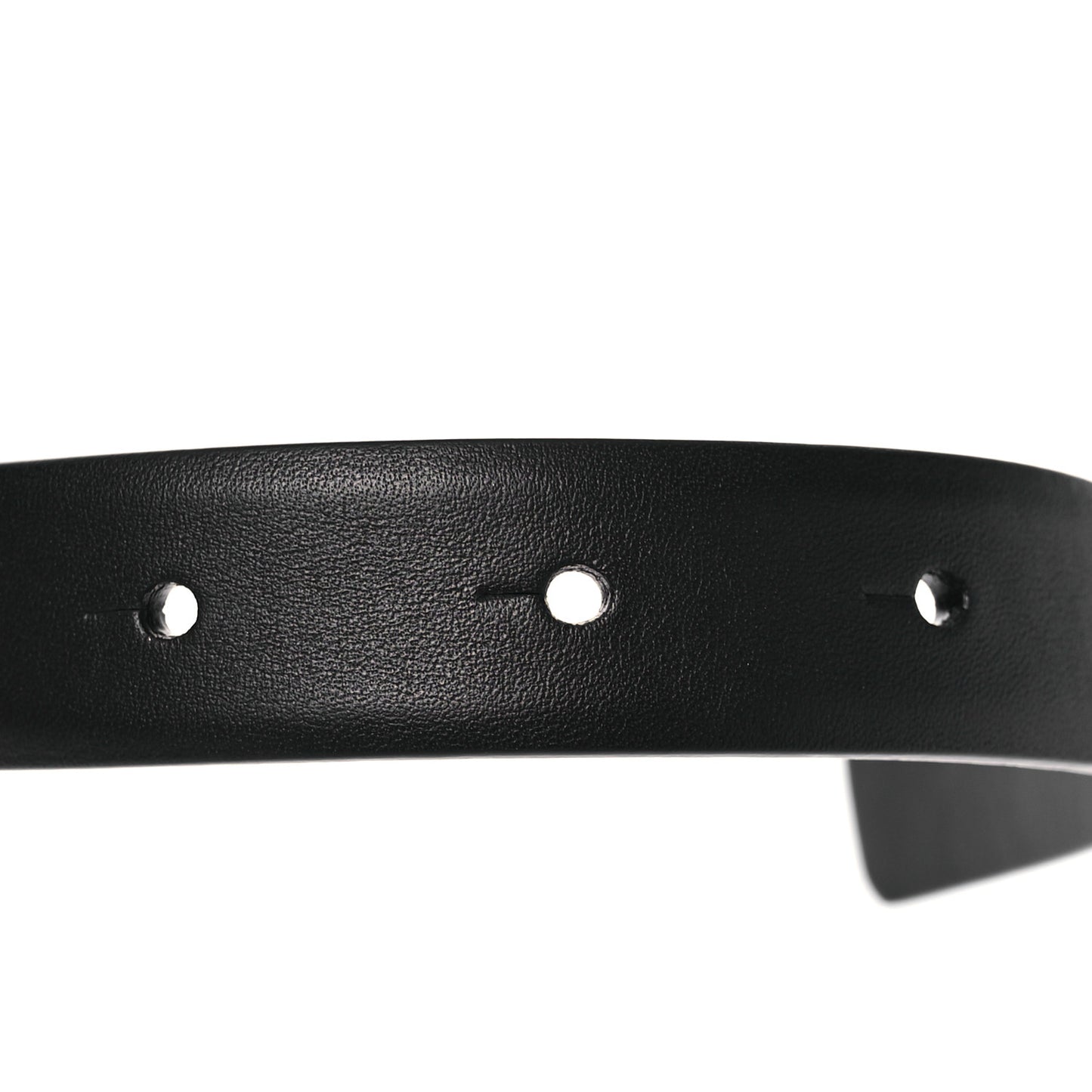 Calfskin Quilted CC Belt 75 30 Black White