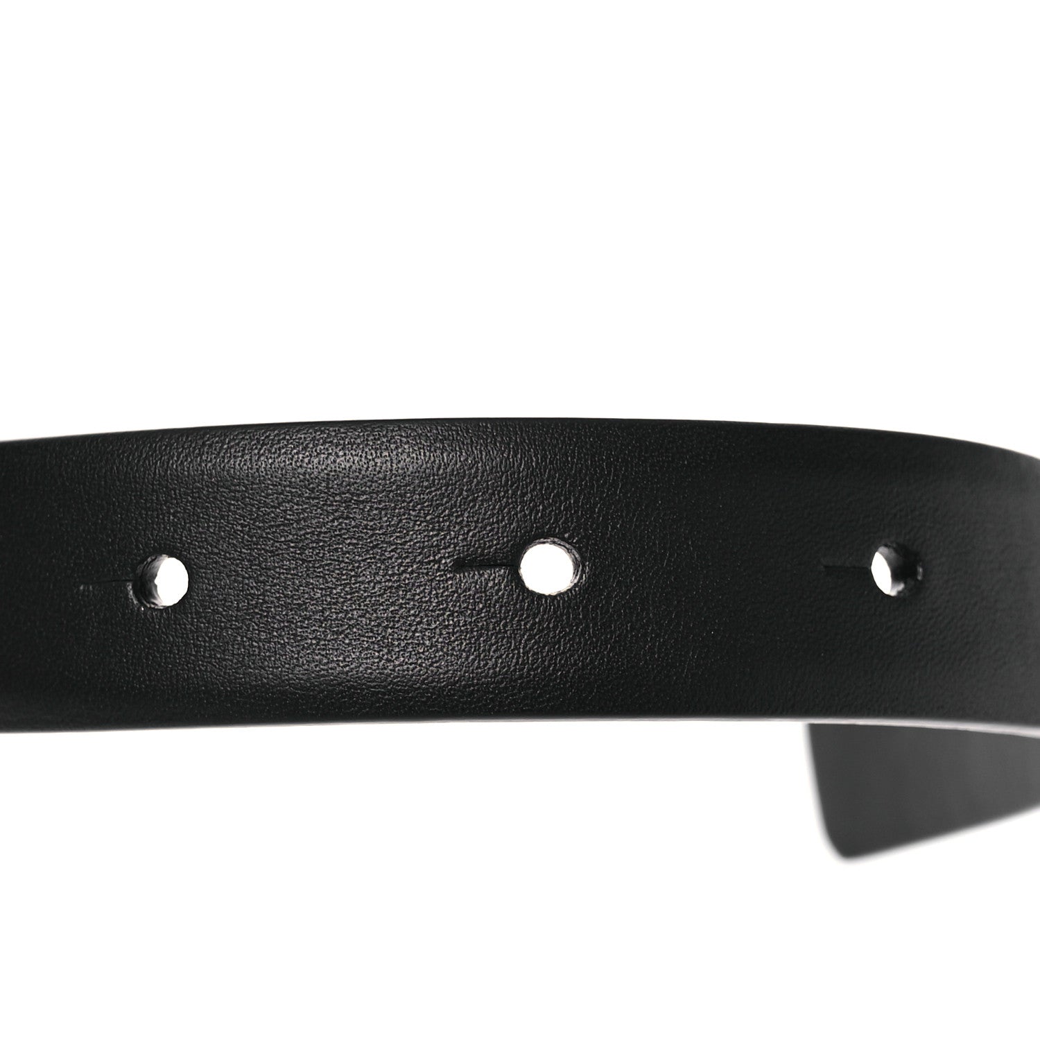 Chanel Calfskin Quilted CC Belt 75 30 Black White 3 of 11