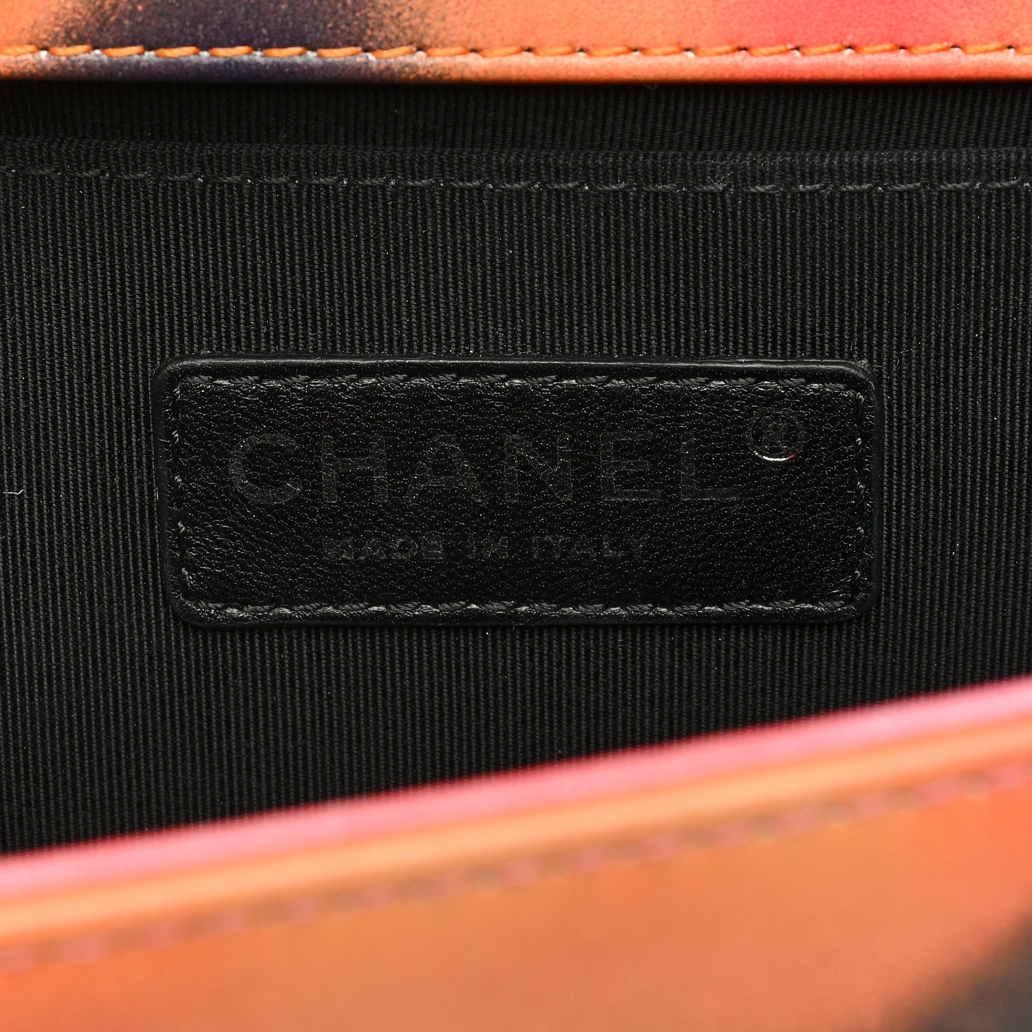 Chanel Printed Lambskin Quilted Medium Flower Power Boy Flap 6 of 9
