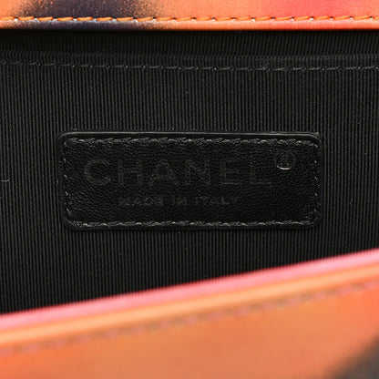 Chanel Printed Lambskin Quilted Medium Flower Power Boy Flap 6 of 9