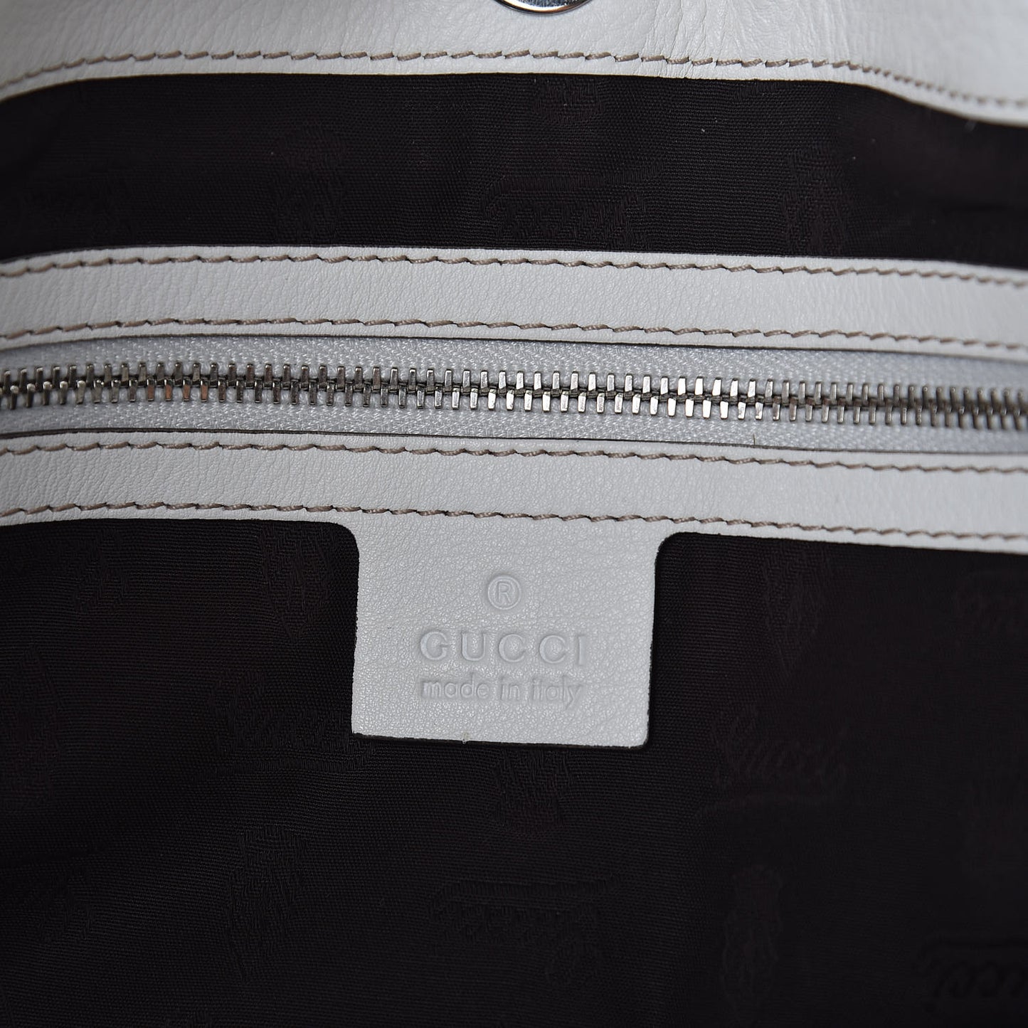 Guccissima Medium Icon Bit Tote White