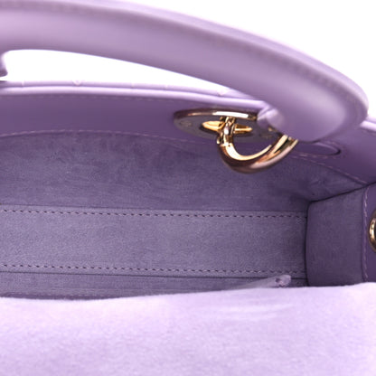 Christian Dior Lambskin Cannage Small Lady D-Joy Lilac 5 of 11