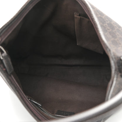 Gucci Denim Monogram Abbey D Ring Hobo Brown 5 of 9