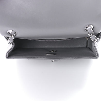 Chanel Lambskin Quilted Mini Rectangular Flap Grey 5 of 13