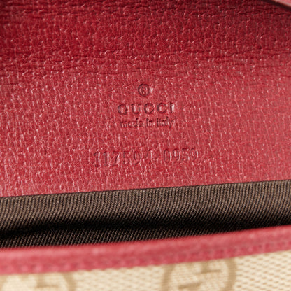 Gucci Monogram Bamboo Bar Clutch Red 6 of 9