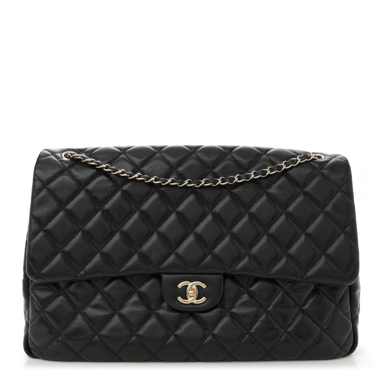 Chanel Caviar Quilted XXL Travel Flap Bag Black 1 of 11