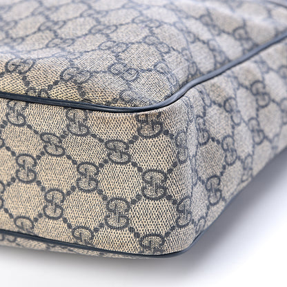 Gucci GG Plus Monogram Selleria Calfskin Medium Messenger Bag Beige Blue 10 of 15