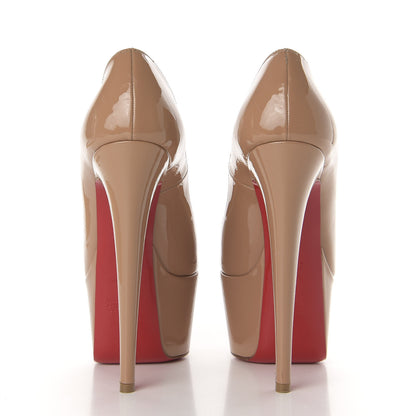 Christian Louboutin Patent Jamie 160 Pumps 35.5 Nude 5 of 9