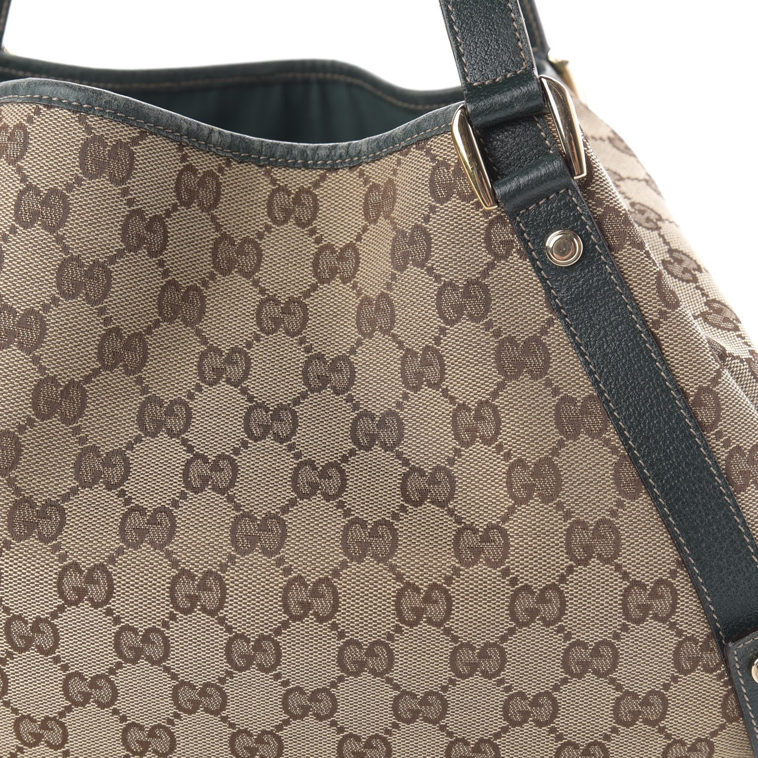 Gucci Monogram Medium Abbey Shoulder Bag Green 10 of 10
