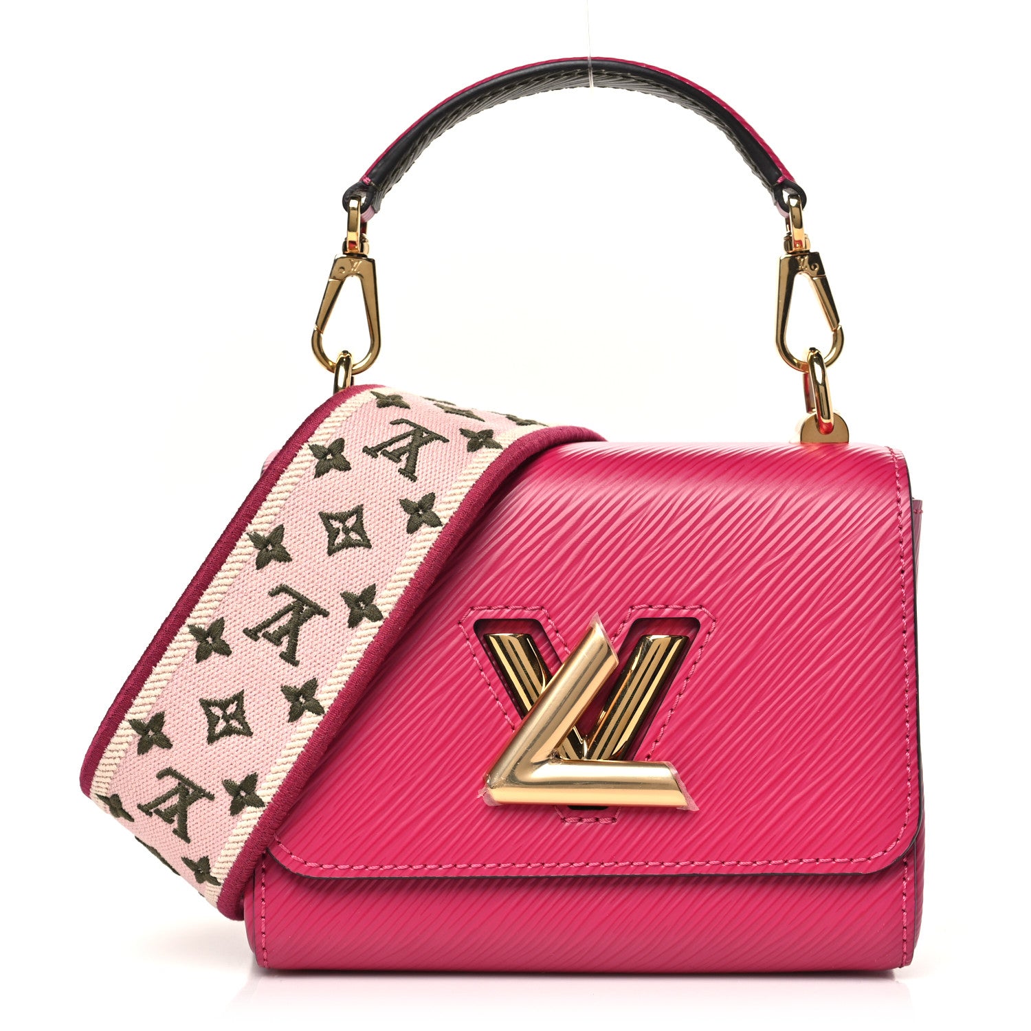 Louis Vuitton Epi Twist Shoulder Bag Mini Agathe Rose Pink 1 of 12