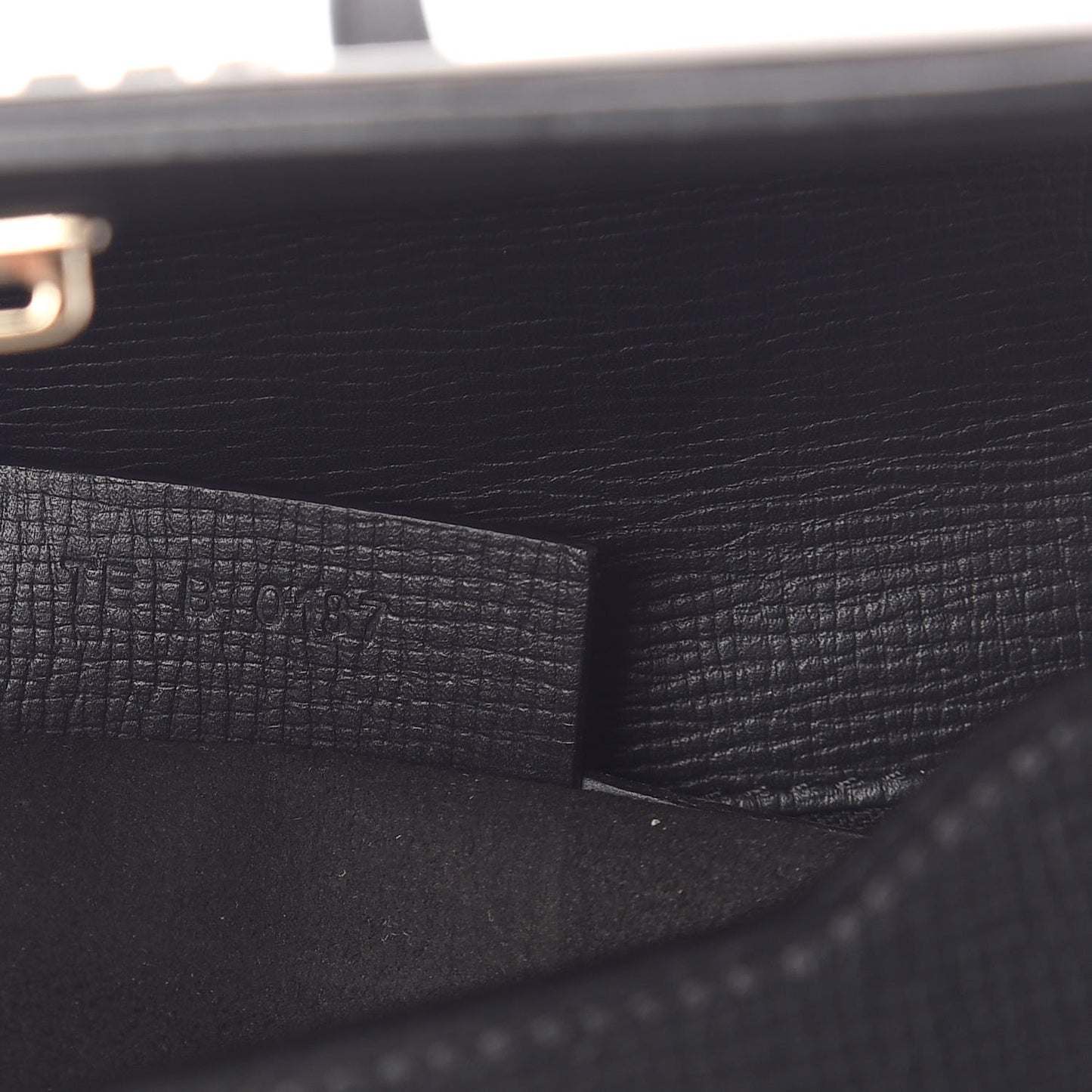 Textured Calfskin Mini Pandora Box Crossbody Bag Black
