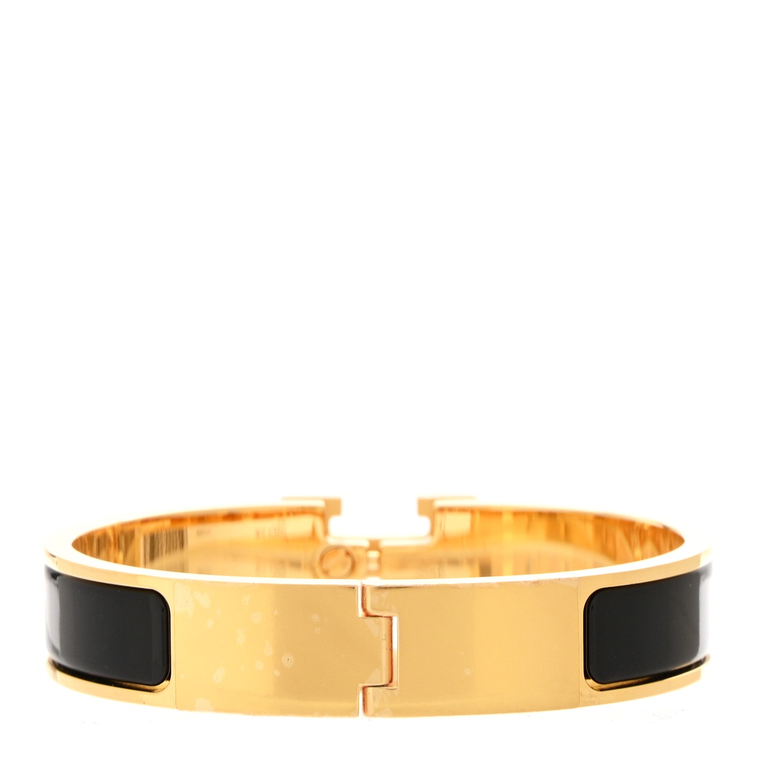 Hermes Enamel Narrow Clic Clac H Bracelet PM Black 3 of 5