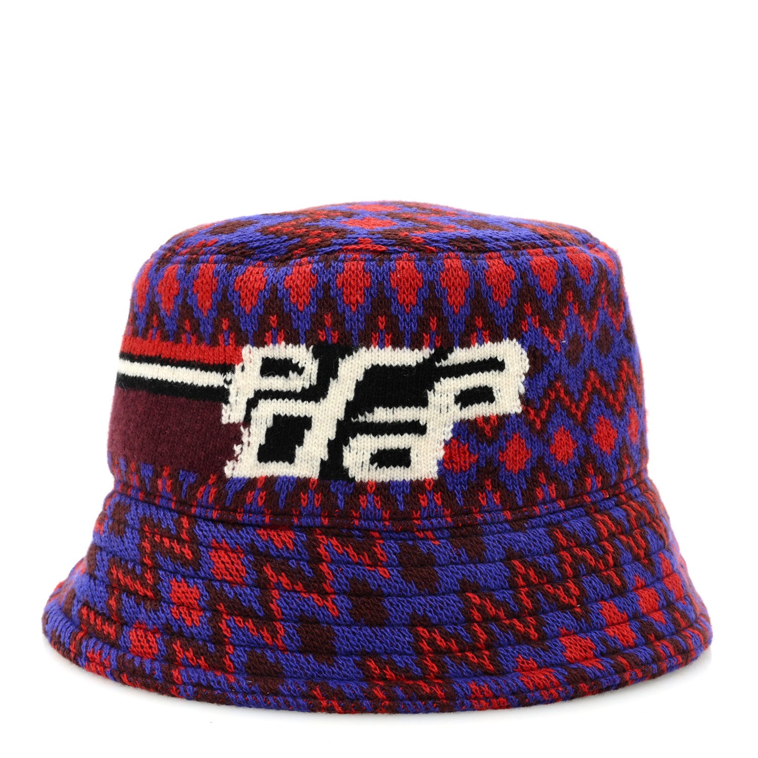 Prada Shetland Chevron Racing Logo Womens Bucket Hat S 3 of 8