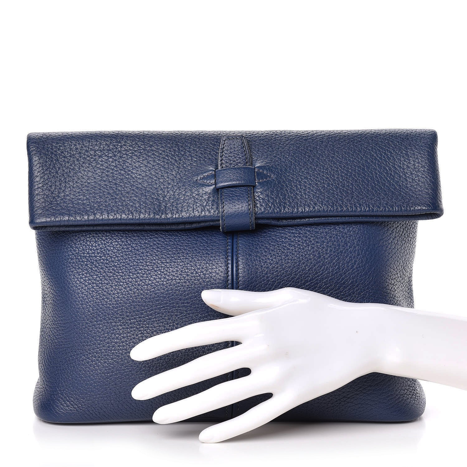 Hermes Taurillon Clemence Foldover Clutch 2 of 8