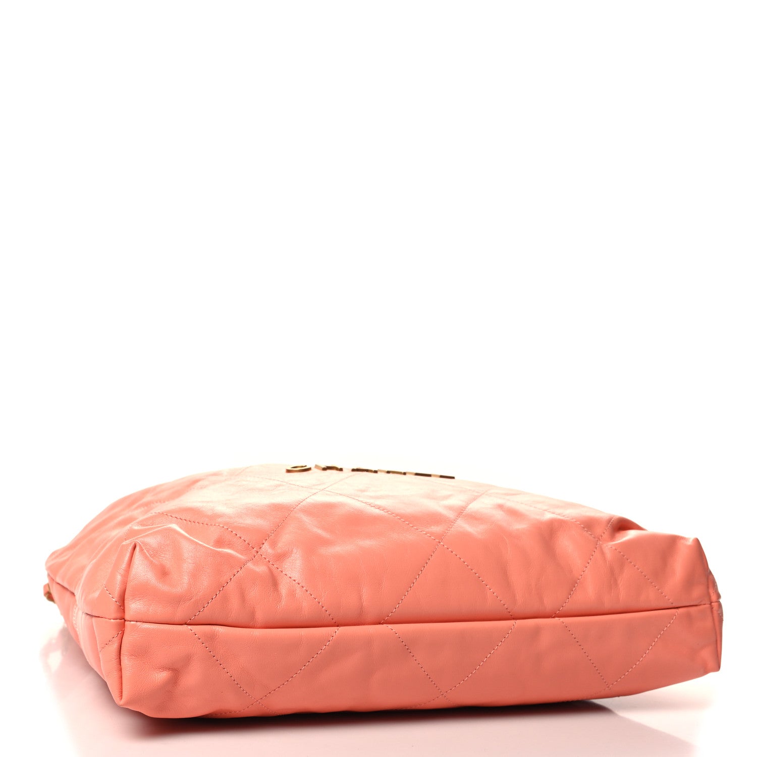 Chanel Shiny Calfskin Quilted Chanel 22 Light Orange 5 of 11