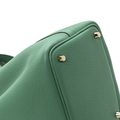 Hermes Taurillon Clemence Picotin Lock 18 PM Vert Jade 9 of 13