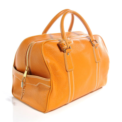 Louis Vuitton Tobago Leather Carryall Yellow 3 of 7