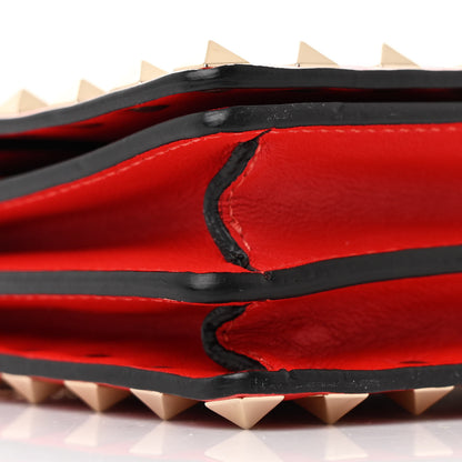 Valentino Garavani Vitello Rockstud Wallet On Chain Rouge Pur 10 of 11