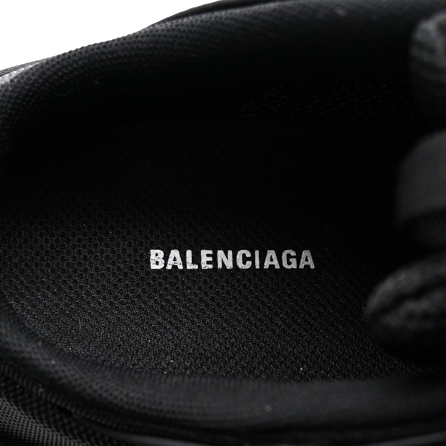 Balenciaga Fabric Mesh Womens Triple S Mule Sneakers 39 Black 8 of 9