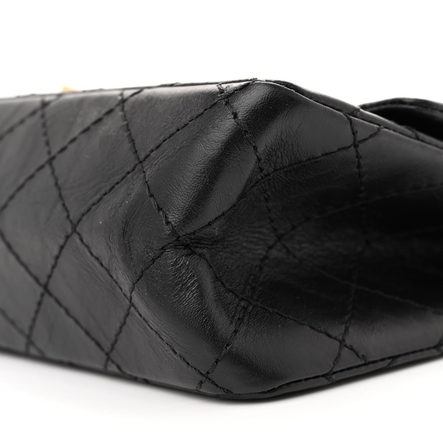 Chanel Aged Calfskin Quilted 2.55 Reissue 225 Flap Black 10 of 12