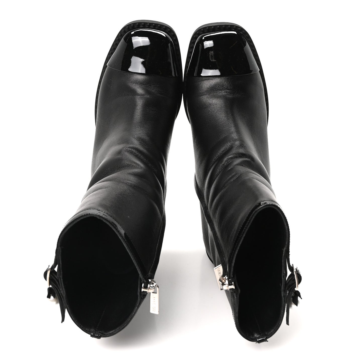 Nappa Patent Pearl Adry 60mm Ankle Boots 39.5 Black