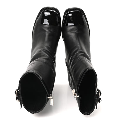 Jimmy Choo Nappa Patent Pearl Adry 60mm Ankle Boots 39.5 Black 2 of 9