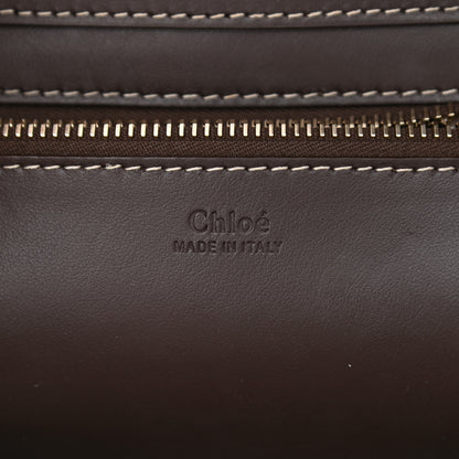 Chloe Felt Calfskin Small Woody Ribbon Tote With Strap Deep Beige 6 of 12
