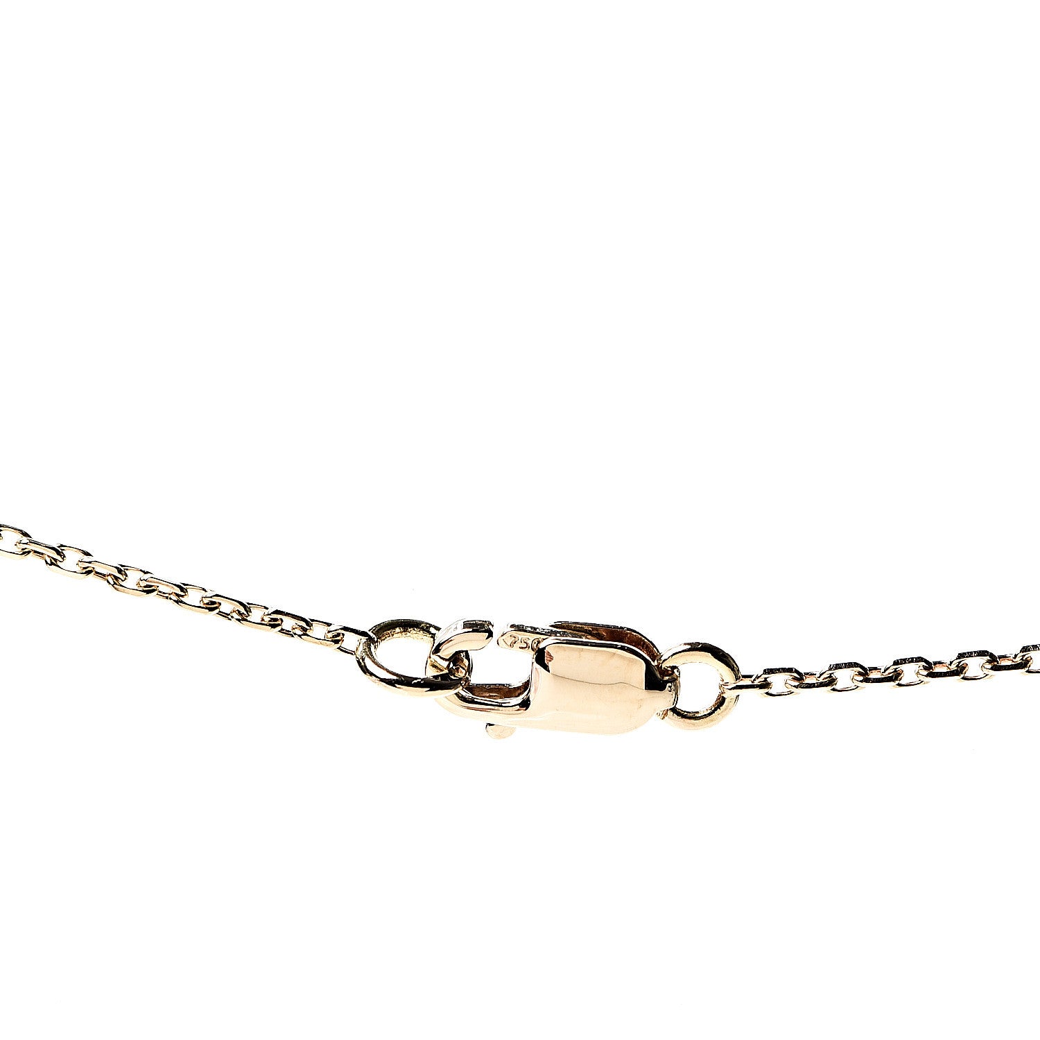 Van Cleef & Arpels 18K Yellow Gold Mother of Pearl Sweet Alhambra Pendant Necklace 4 of 6