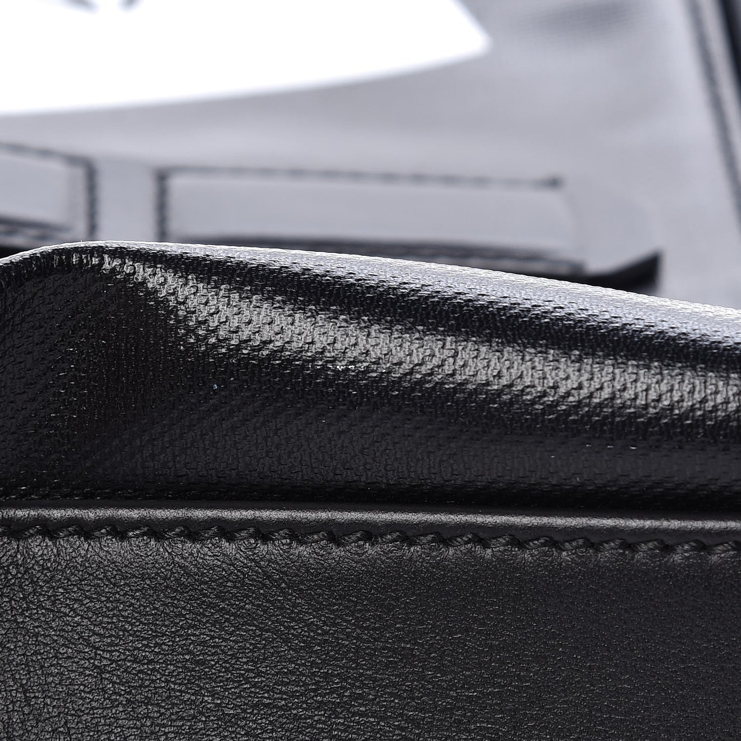 Calfskin Coated Canvas Logo Panel Messenger Black