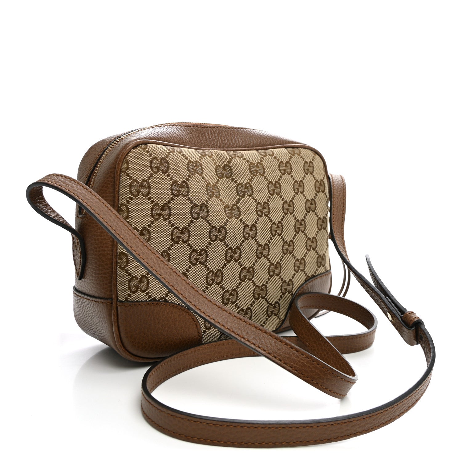 Gucci Monogram Mini Bree Messenger Bag Beige Tabacco 2 of 9