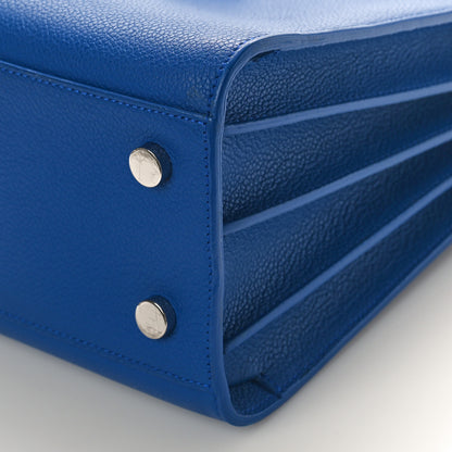 Saint Laurent Grained Calfskin Baby Sac De Jour Royal Blue 8 of 8