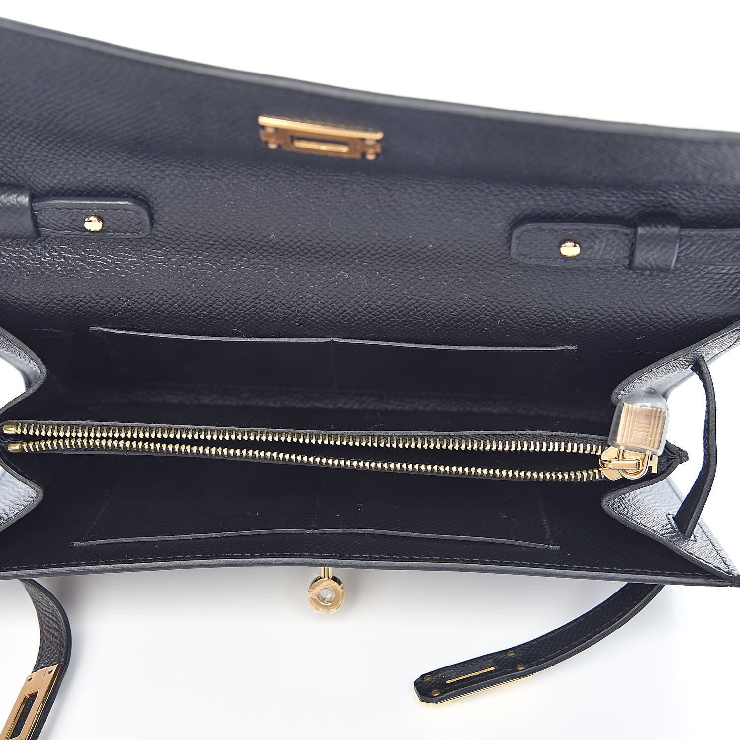 Hermes Epsom Kelly Wallet To Go Black 5 of 11
